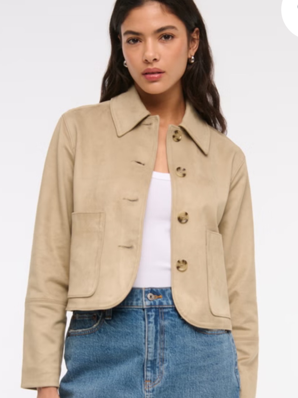 Abercrombie & Fitch Beige Trench Coat